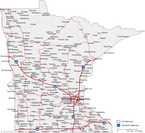 map of central mn.
